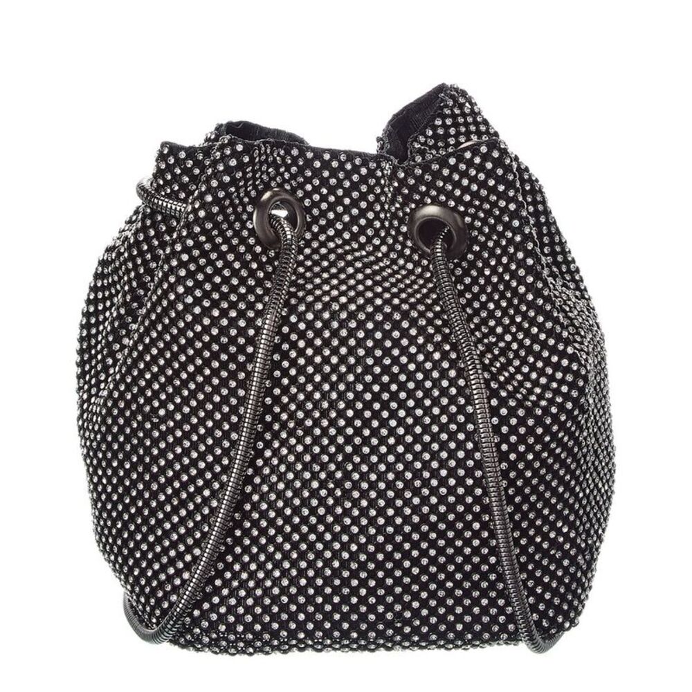 Rene Ruiz Allover Crystal Bucket Bag, Grey - Picture 2 of 4